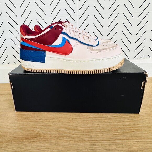 ❤️Nike Air Force 1 Low Shadow Sz 10 Women Shoes Pink Burgundy Sneaker CI0919-601 - Picture 12 of 14